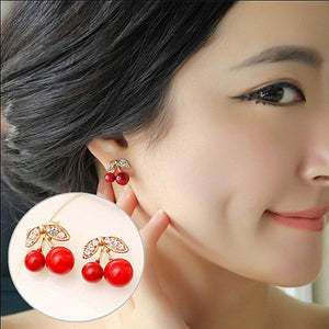 New Fashion Simulated Pearls Pendientes Bijoux Angel Wings Leaf Feather Flowers Stud Earrings For Women Wedding Jewelry Brincos